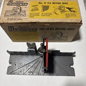 VTG Stanley Handyman #H114 Mitre Box Original Box Great Condition Made In 🇺🇸